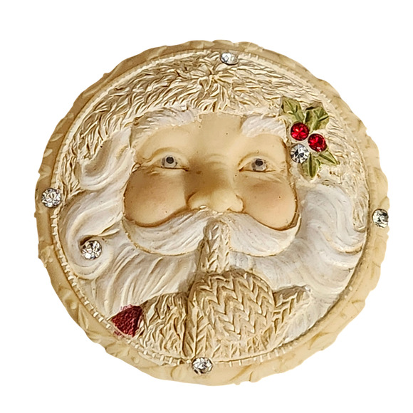 Enesco Jewelry - Enesco Heart Of Christmas Santa  Pin Brooch